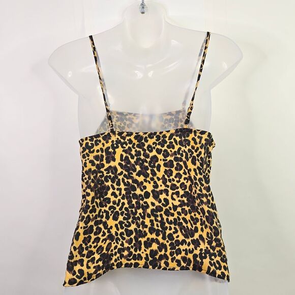 🤎 Kendall & Kylie Leopard Print Satin Top - Picture 4 of 7